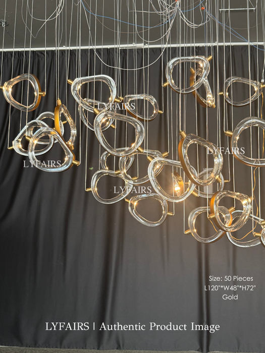 DIY Floating Bubble Glass Chandelier for Living Room/Dining Room/Hotel