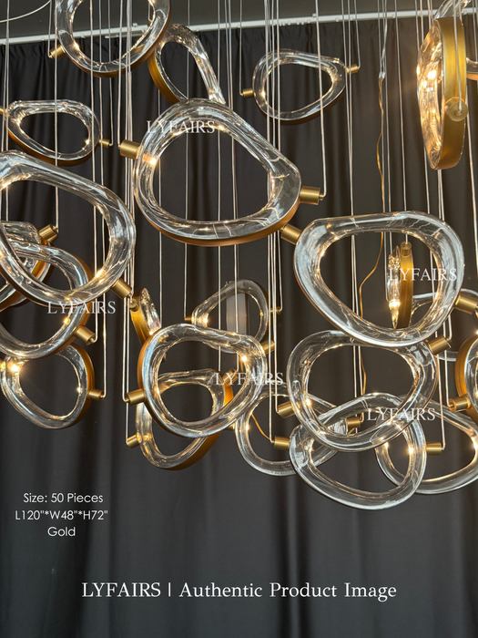 DIY Floating Bubble Glass Chandelier for Living Room/Dining Room/Hotel