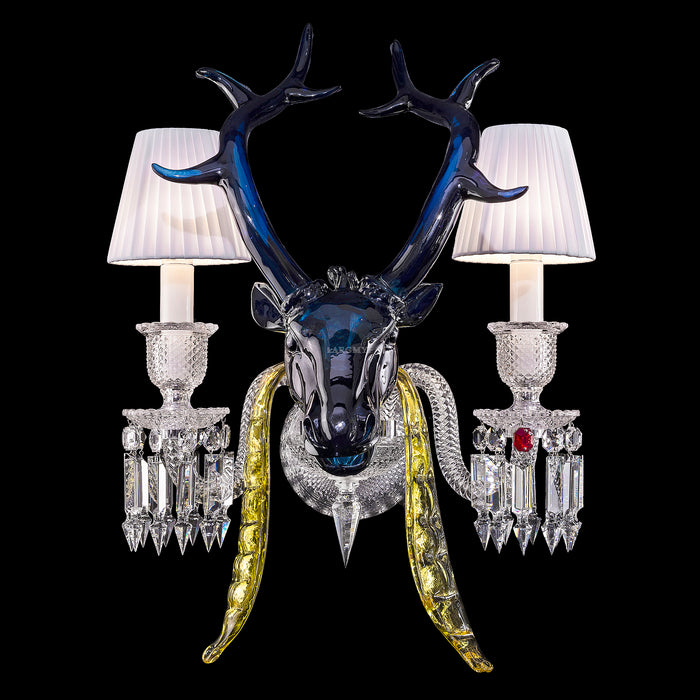 Candelabro de cristal con rama de vela, accesorio de iluminación de diseño artístico colorido tradicional para sala de estar/comedor, novedad de 2023