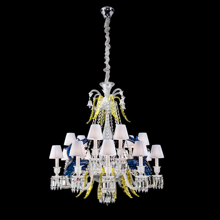 New Candle Branch Crystal Chandelier Traditional Colorful Artistic Designer Light Fixture for Living Room/Dining Room