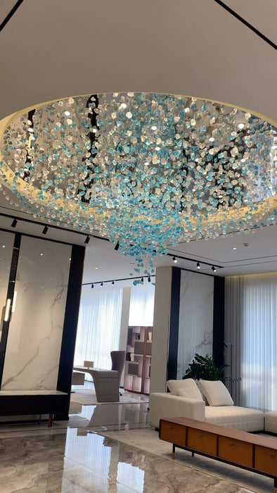 Light Luxury Multicolor Crystal Stone Chandelier for Hotel/Living Room/Restaurant