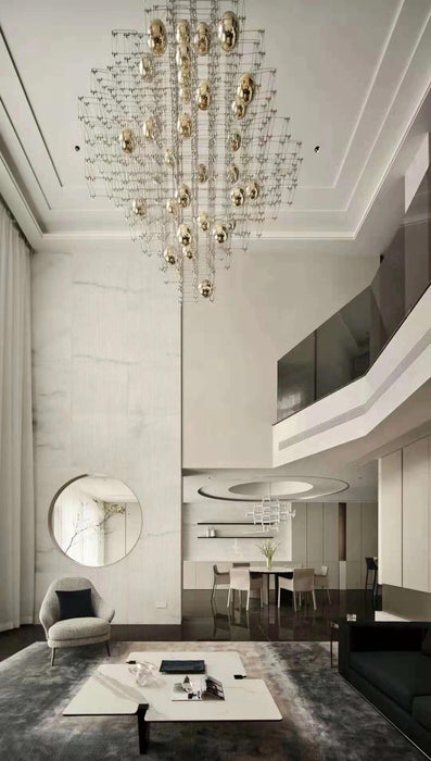 Modern Star Cube Chandelier for Living Room/Staircase/Foyer