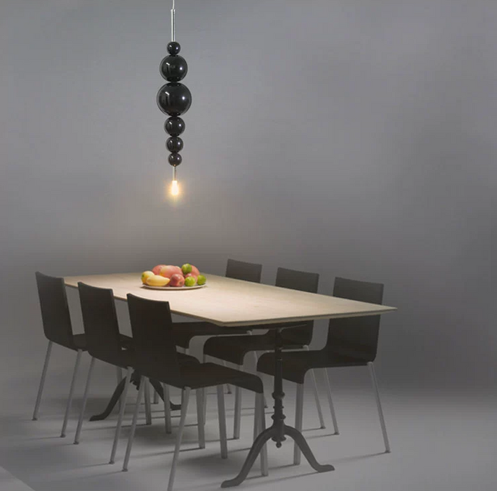 Minimalist Modern Creative Round/Linear Chandelier for Living/Dining Room