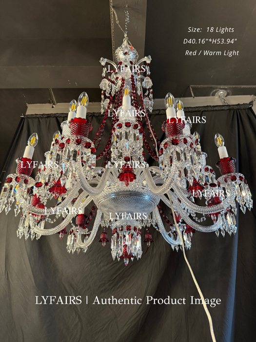 Candelabro de cristal de lujo de estilo europeo, candelabro de gran tamaño con diseño de rama artística, accesorio de iluminación para vestíbulo/escalera
