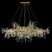 This Extra Large Branch Crystal Drops Chandelier is L78.7"*W27.6"*H25.6" and it's light off