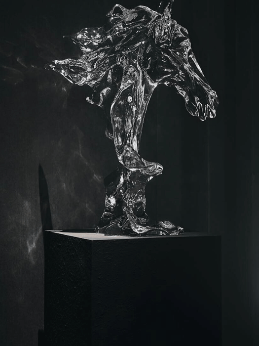 LYFAIRS x GORDON GU Galloping Horse Crystal Sculpture