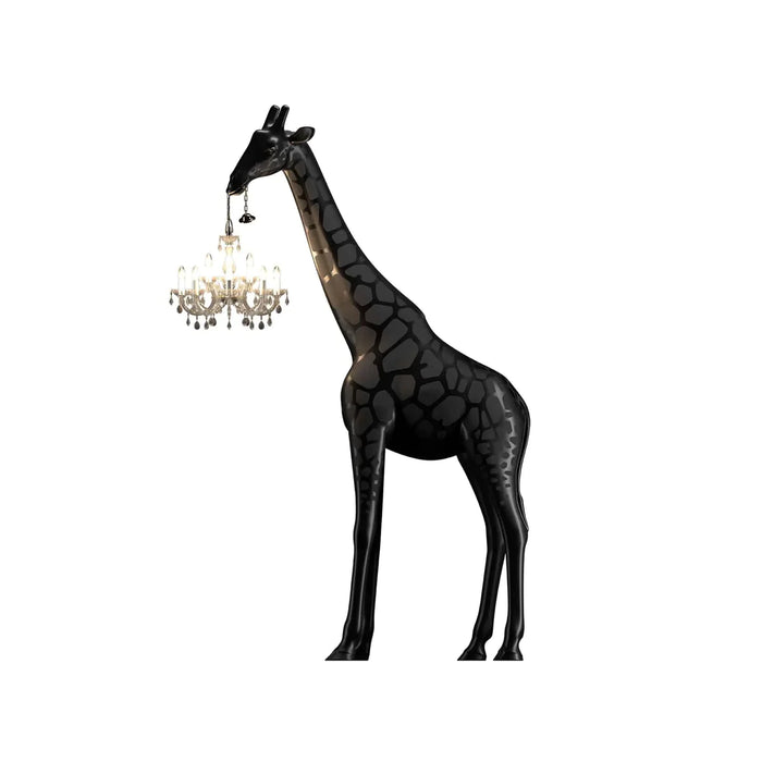 Lampada da terra giraffa con scultura di animali dal design creativo