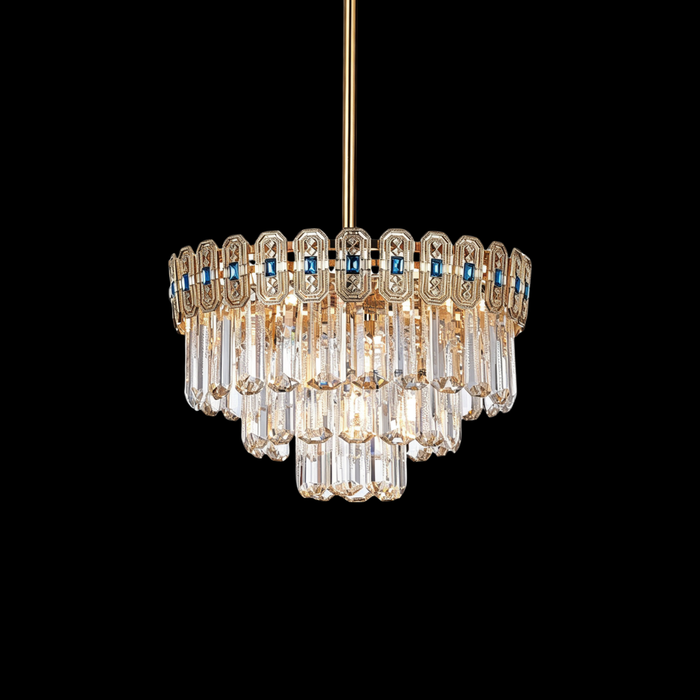 Luxury Multi-tier Crystal Chandelier Set for Kitchen Island/Dining Room/Bedroom