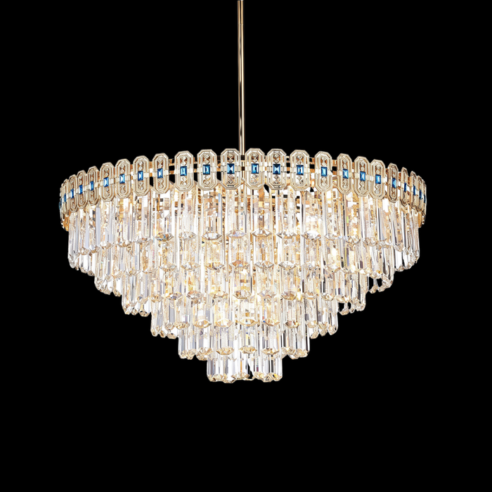 Luxury Multi-tier Crystal Chandelier Set for Kitchen Island/Dining Room/Bedroom