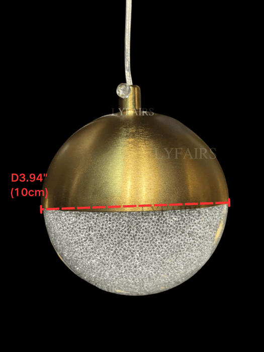 Minimalist Floating Acrylic Ball Chandelier