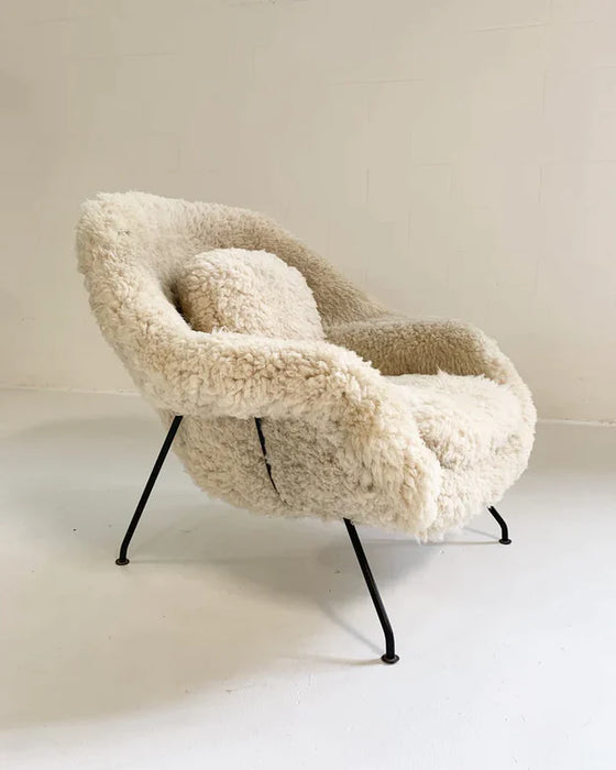 Cozy Fleece Sheepskin Lounge Sofa Chair