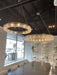 Stunning Oversized Modern Ring Pendant Light/Round Crystal Chandelier for Living/Dining Room/Bedroom