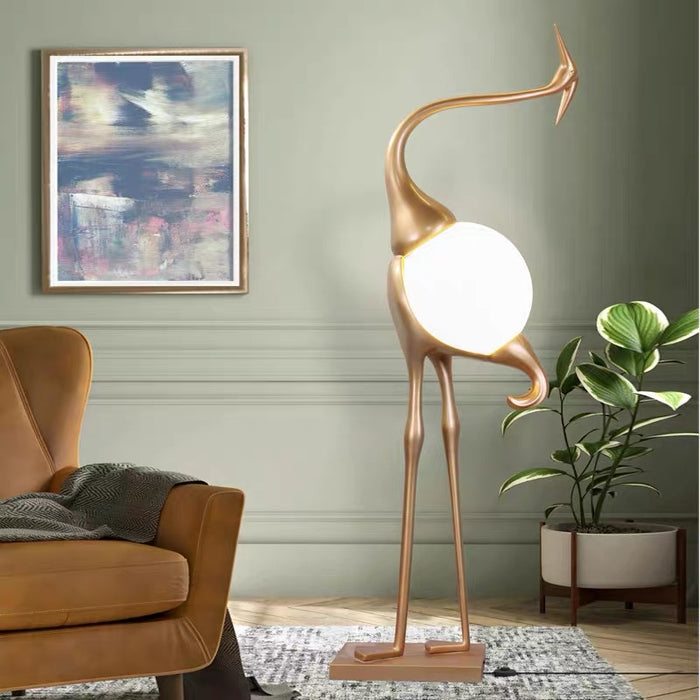 Lámpara de pie Art Design Crane