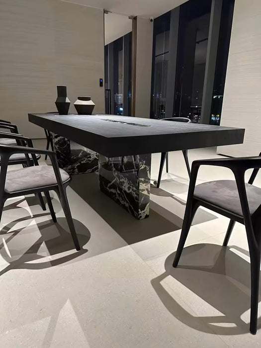 Mesa de comedor/mesa de oficina con patas de mármol de estilo italiano