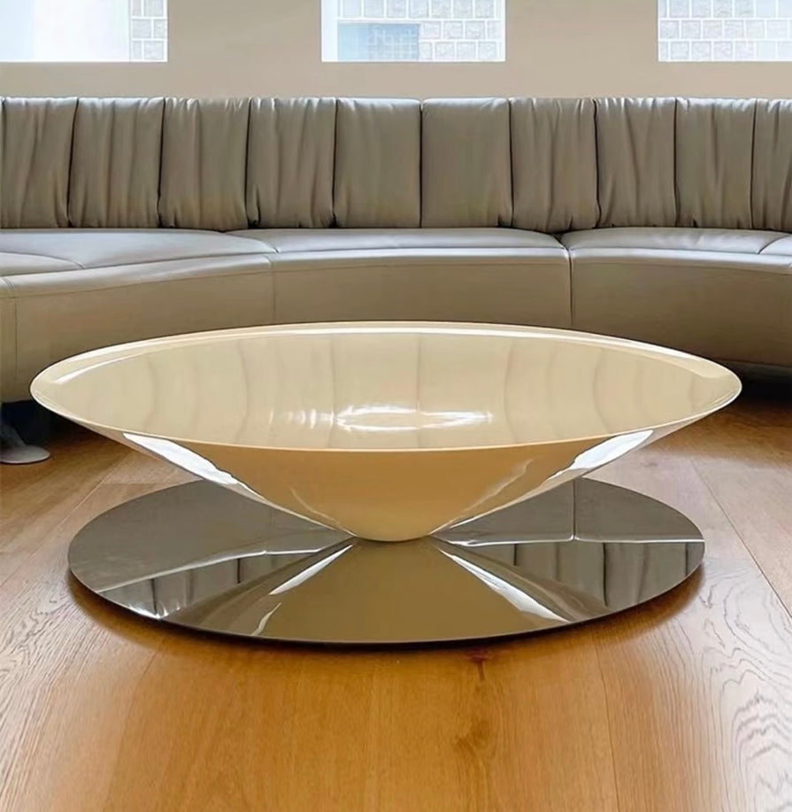 French Conical Hovering Flying Saucer Coffee Table β Lyfairs