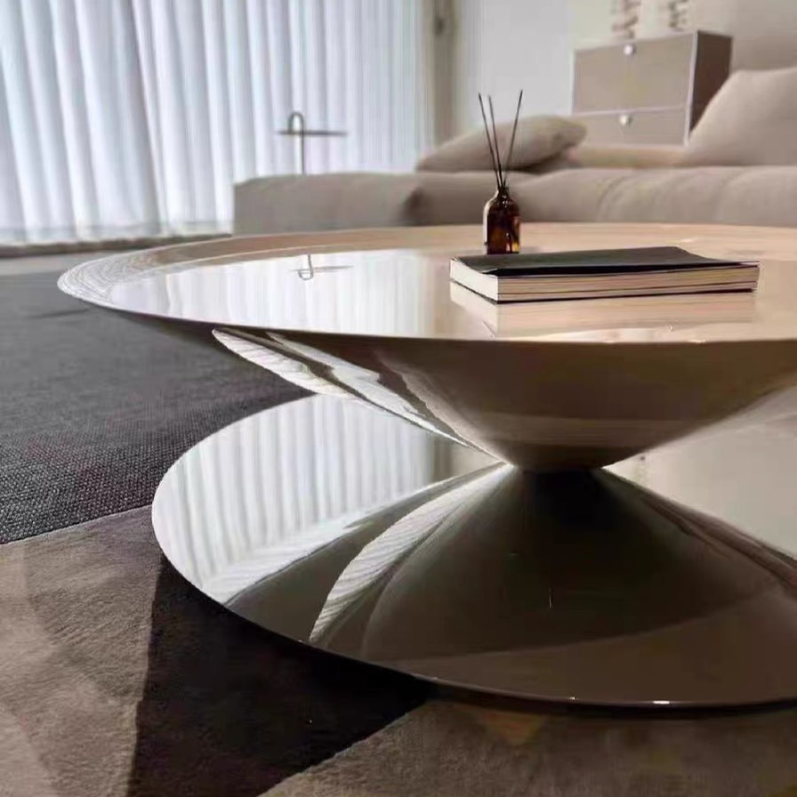 French Conical Hovering Flying Saucer Coffee Table β Lyfairs