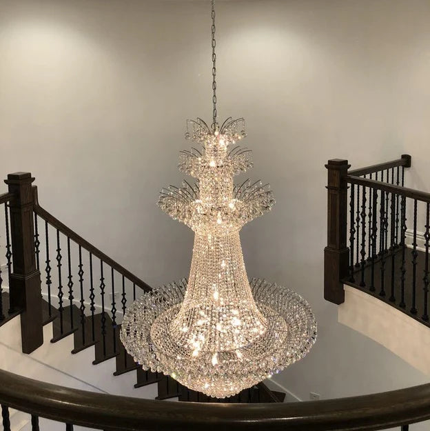 Empire Extra Large French Classic Multi-tiered Crystal Chandelier