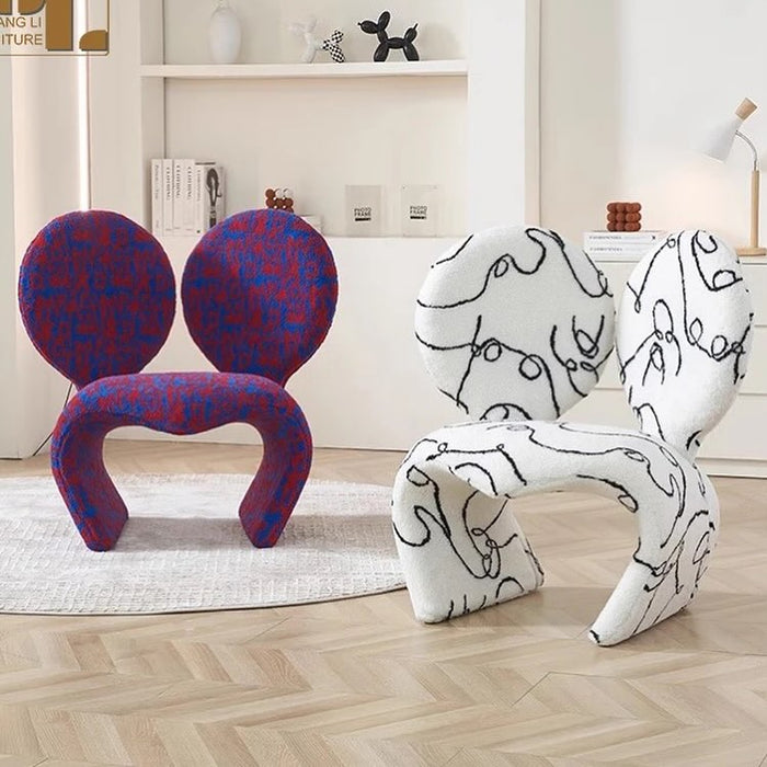 Creative Irregular Teddy Fleece Sofa Chair