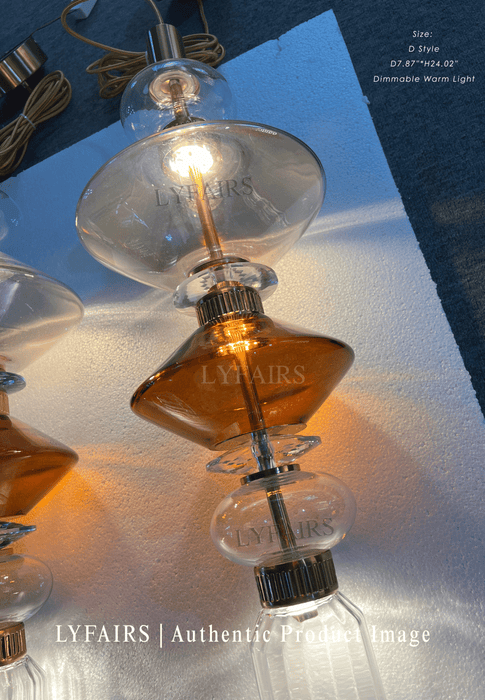 Irregular Art Glass Pendant Lamp