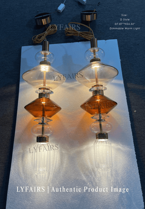 Irregular Art Glass Pendant Lamp