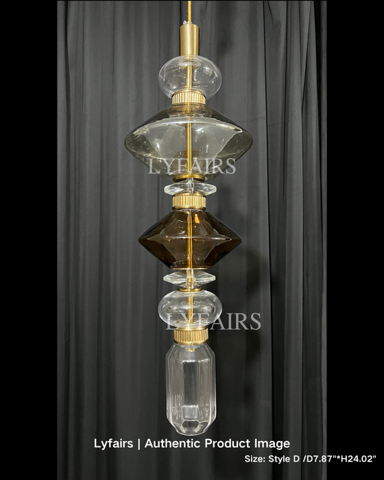 Irregular Art Glass Pendant Lamp