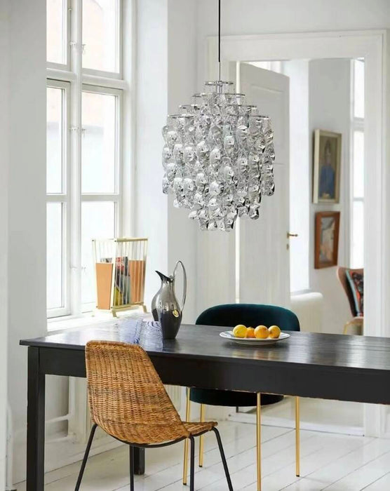 Post-modern Waterfall Spiral Pendant Lamp in Chrome/Gold Finish for Living/Dining Room/Bedroom