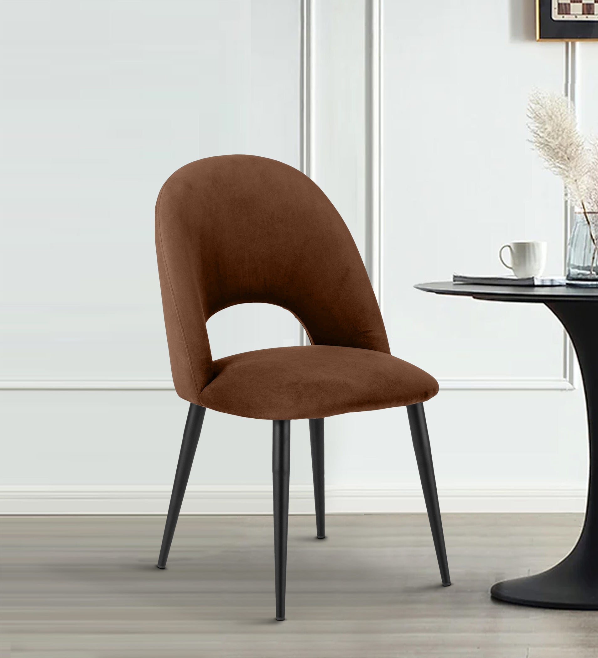 Visual Reference: Modern Minimalism Fabric Finish Dining Chair