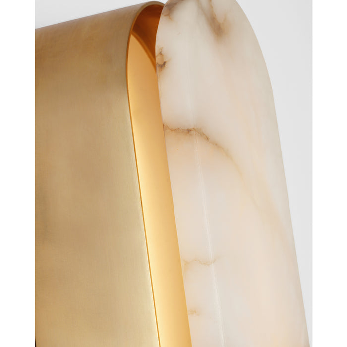 Modern Oval Alabaster Wall Lamp