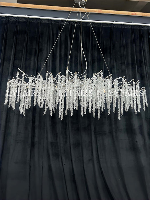 Branch Style Ceiling Light Crystal Icicle Chandelier