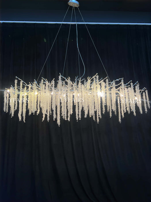 Branch Style Ceiling Light Crystal Icicle Chandelier