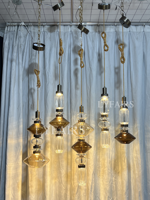 Irregular Art Glass Pendant Lamp