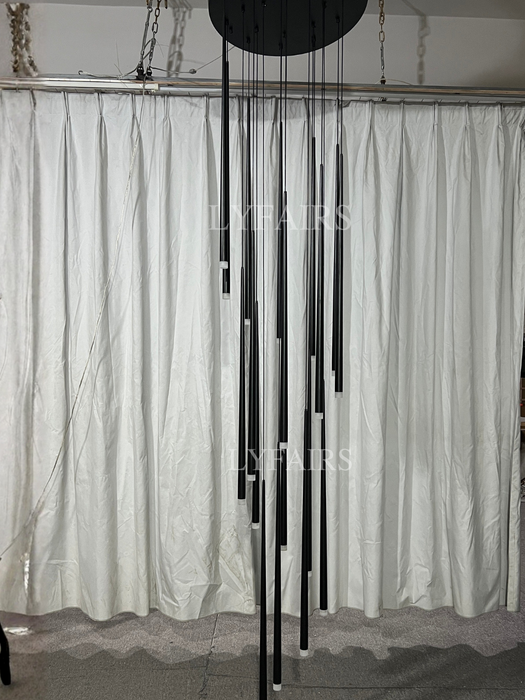 Lampadario lungo conico moderno e minimalista per sala da pranzo/soggiorno/soffitto duplex/scala a chiocciola