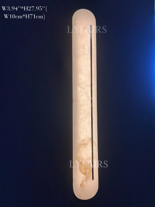 Modern Alabaster Brass Decorative Wall Light