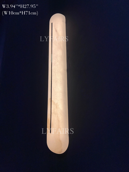 Modern Alabaster Brass Decorative Wall Light