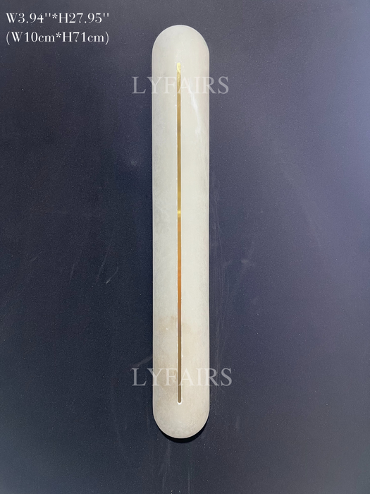 Modern Alabaster Brass Decorative Wall Light