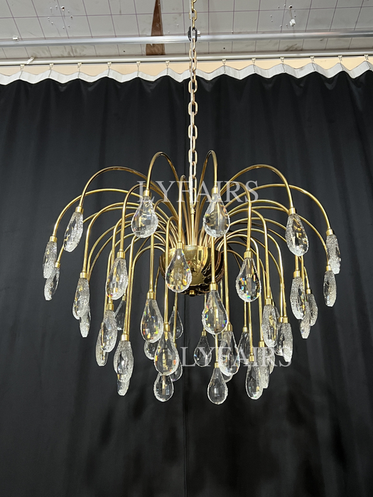 Modern Fortune Tree Crystal Chandelier for Low-ceiling