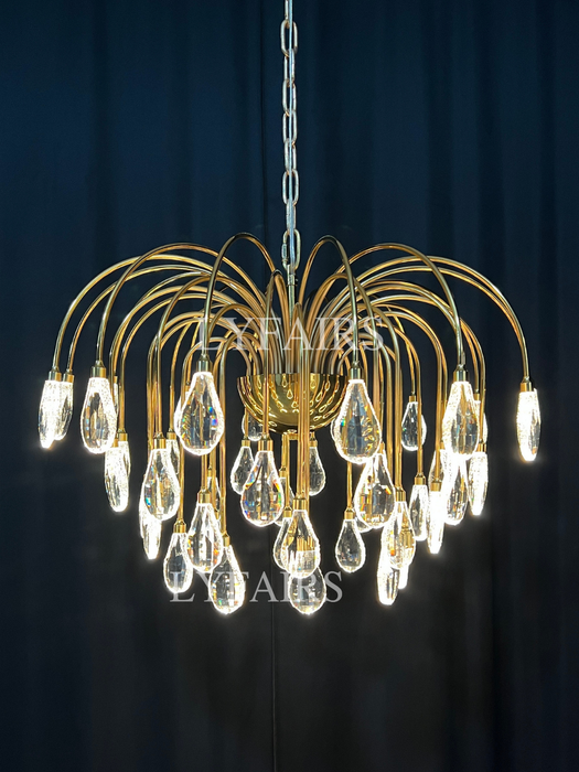 Modern Fortune Tree Crystal Chandelier for Low-ceiling