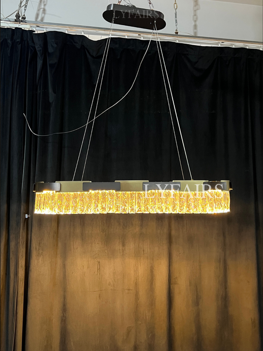 Lampadario di cristallo rotondo/ovale di lusso moderno consigliato dal nuovo designer per soggiorno/sala da pranzo