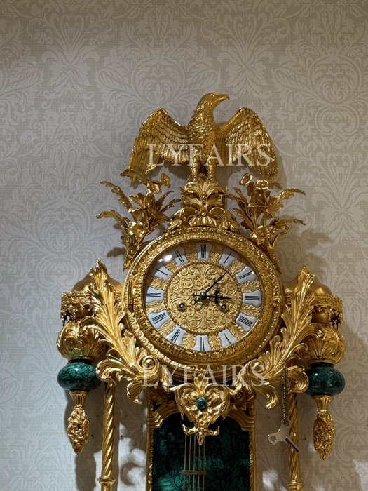 LYFAIRS × FH&Home Rococo Malachite Wall Clock