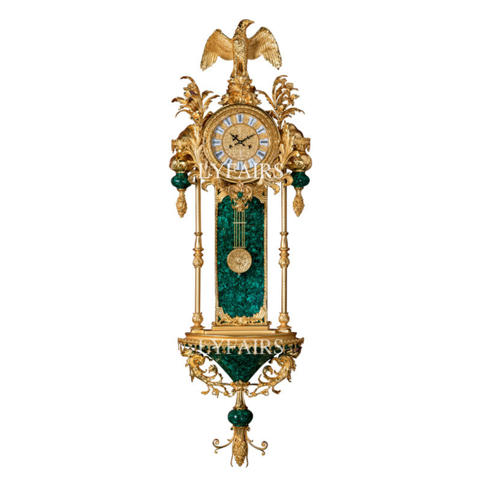 LYFAIRS × FH&Home Rococo Malachite Wall Clock