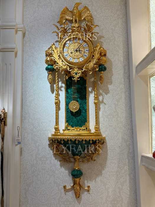 LYFAIRS × FH&Home Rococo Malachite Wall Clock