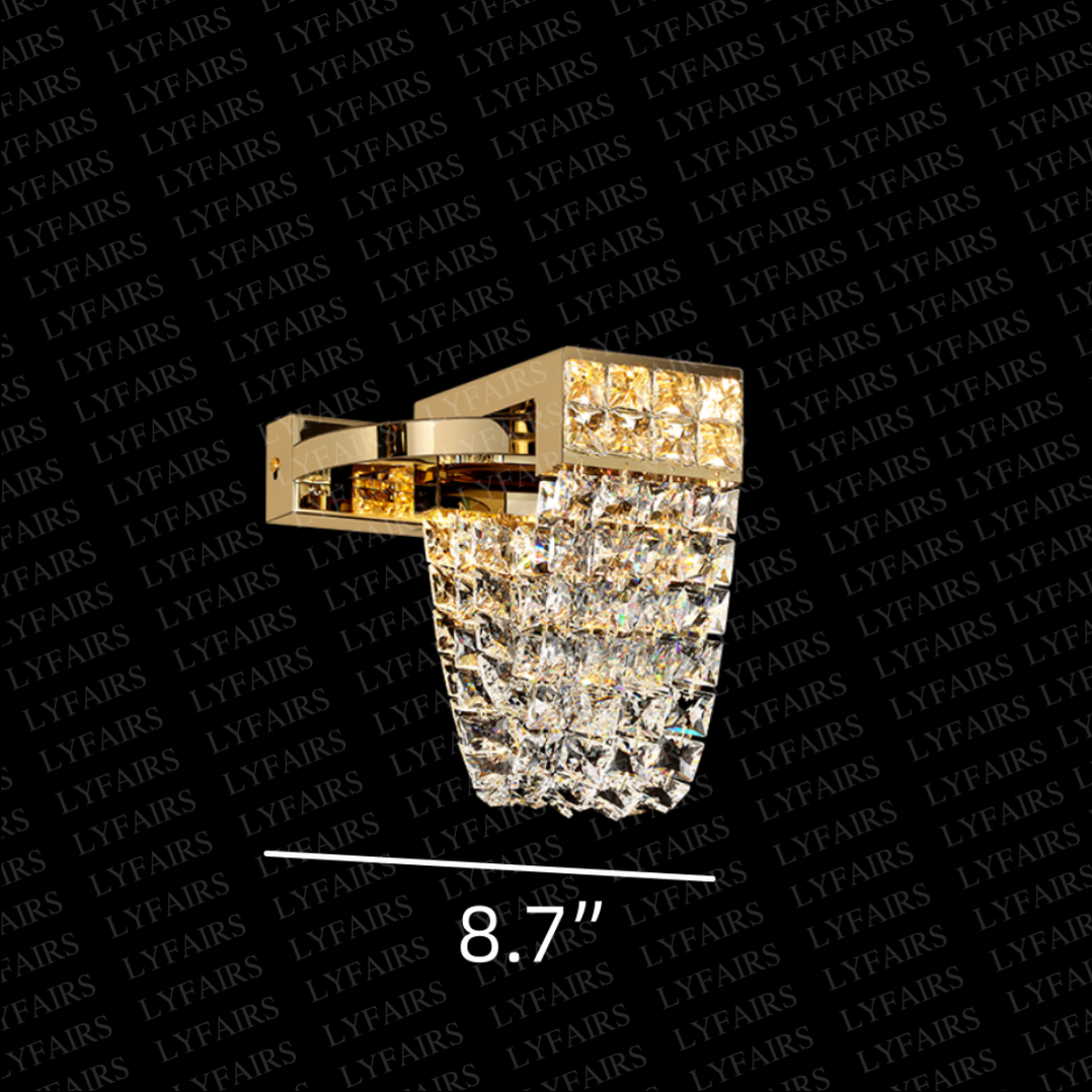 Lumière Crystal Halter Gown - Champagne Silver