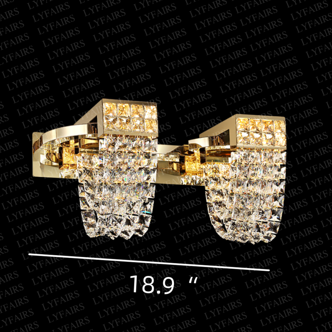 Modern Champagne Gold Oval Crystal ceiling chandelier Luxury Home Decor Light Fixture