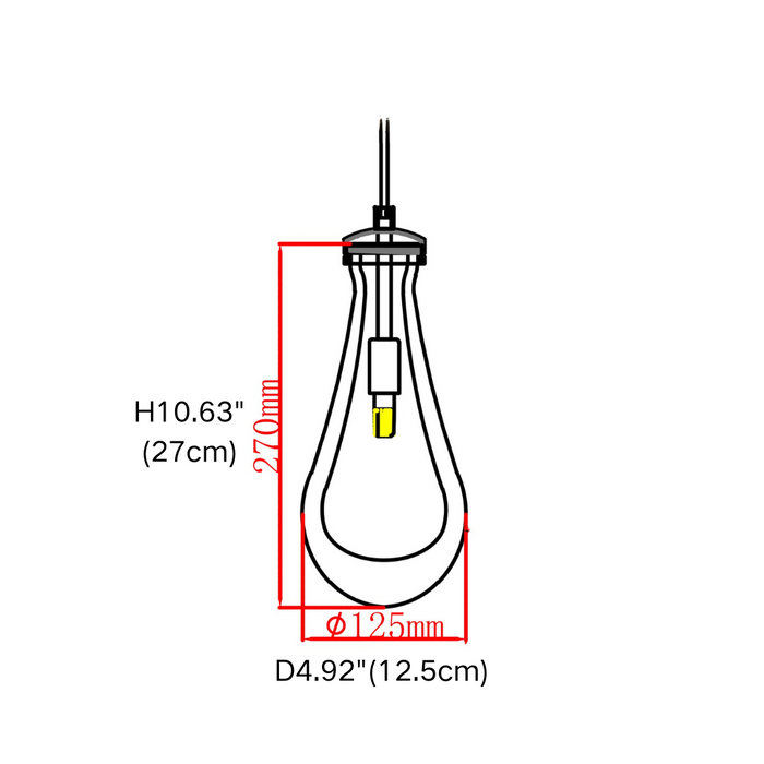 Modern Floating Raindrop Chandelier for Living Room/Staircase/Foyer