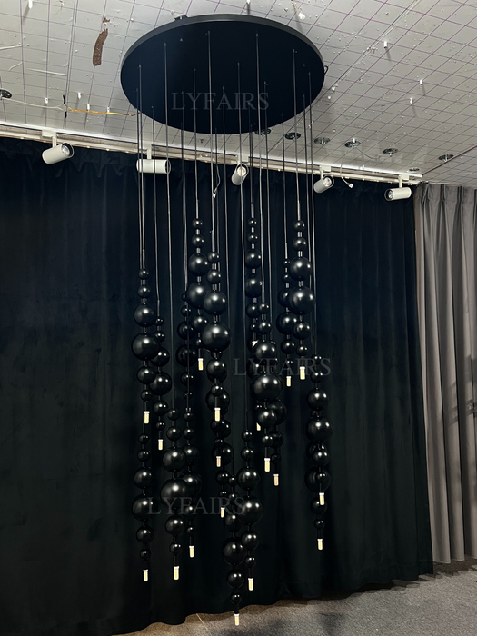 Modern Creative Black/Gold Cluster Glass Pendant Lamp