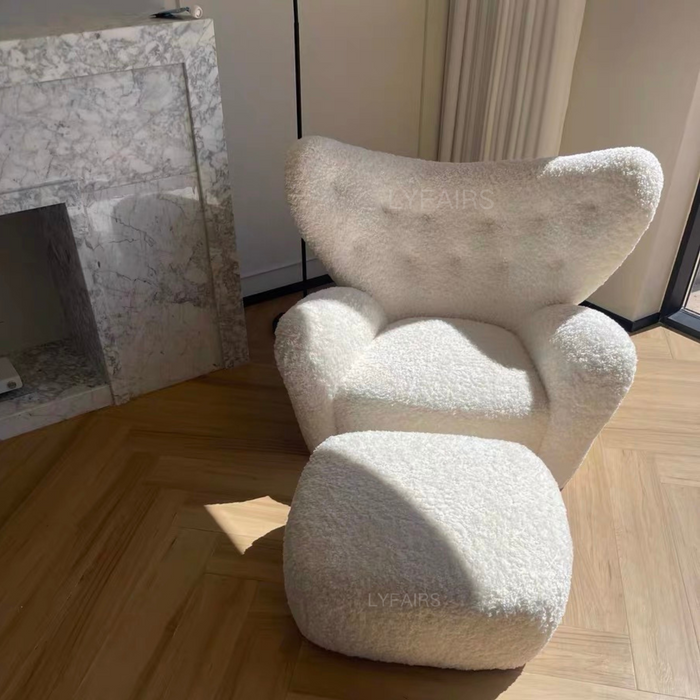 French Medium Antique Cream Style Upholstered Chair