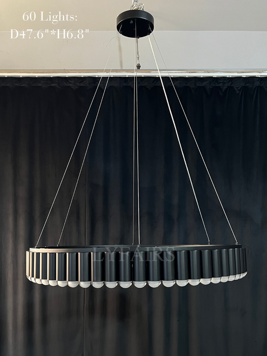 Lampadario rotondo a più teste di grandi dimensioni modello di design per soggiorno/sala da pranzo/camera da letto