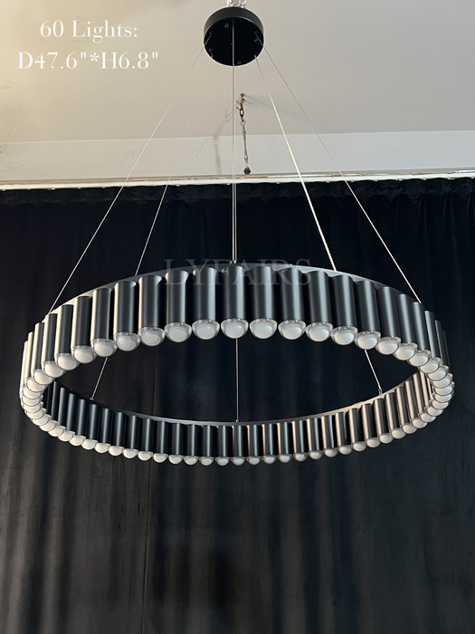 Lampadario rotondo a più teste di grandi dimensioni modello di design per soggiorno/sala da pranzo/camera da letto