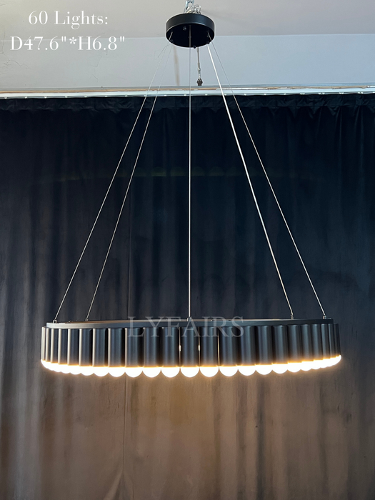 Lampadario rotondo a più teste di grandi dimensioni modello di design per soggiorno/sala da pranzo/camera da letto