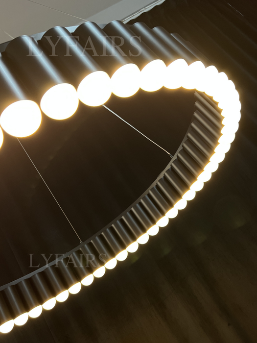 Lampadario rotondo a più teste di grandi dimensioni modello di design per soggiorno/sala da pranzo/camera da letto